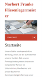 Mobile Screenshot of fliesenleger-franke.de