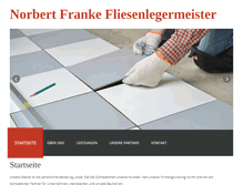Tablet Screenshot of fliesenleger-franke.de